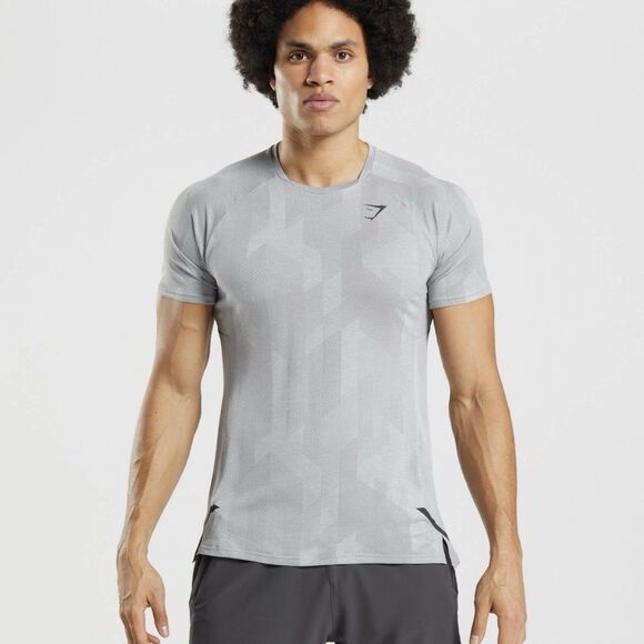 Gymshark Apex T-Shirt - SmokeyGrey/Light Grey Size Medium Men - Picture 8 of 9